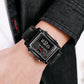 Original Skmei 1868 Boys New Style Design Famous Watch Digital Analog Mens Wrist Watches for Men Luxury Watch - Without Box - Black With Golden Case